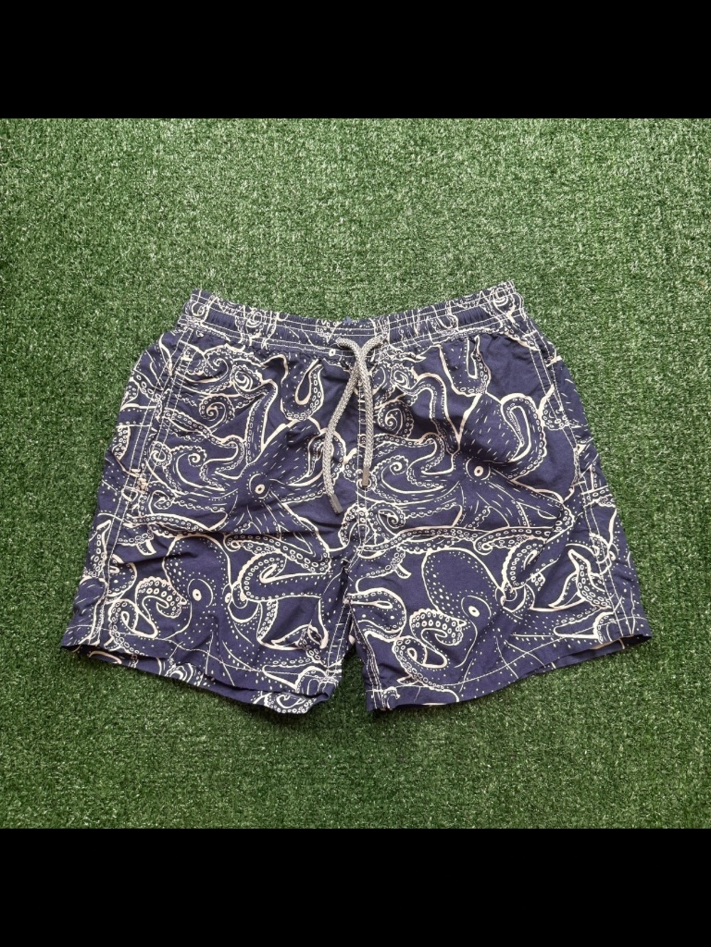 Vilebrequin Swim Trunks Youth Size 10 Blue Octopus Logo AOP BOYS